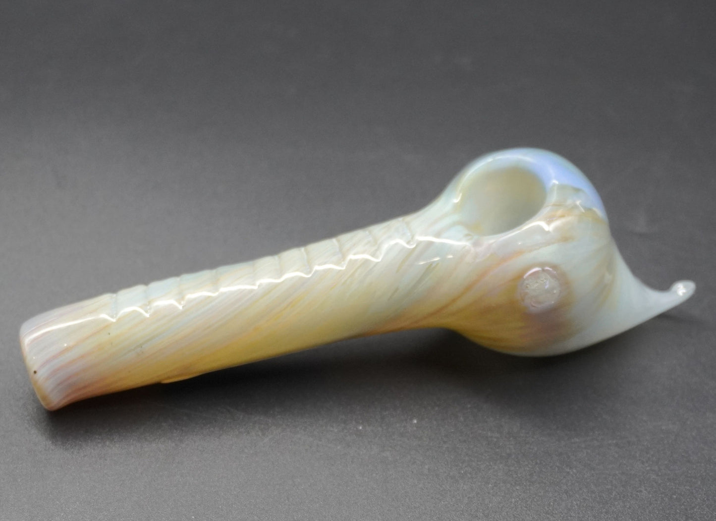 Opalescent fumed Glass Pipe